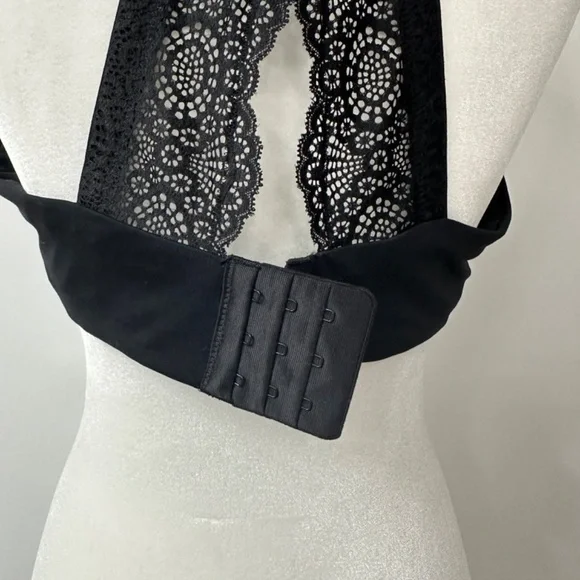 Soma Embraceable FC Geo Lace Racerback Lace Push Up Back - 40D - Black - Picture 5 of 5